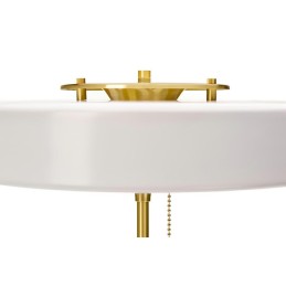 Lampa biurkowa ARTE biało-złota - aluminium, szkło