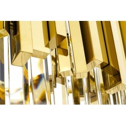 Lampa wisząca IMPERIAL GOLD 60 - stal, kryształ