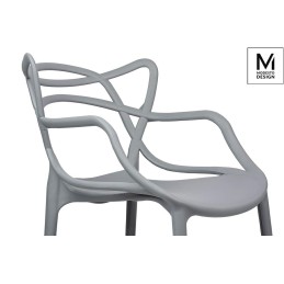 MODESTO krzesło HILO szare - polipropylen