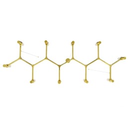 Lampa wisząca ATOMIC LONG złota