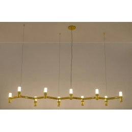 Lampa wisząca ATOMIC LONG złota