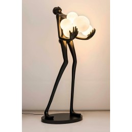 Lampa podłogowa HUMAN - włókno szklane, szkło