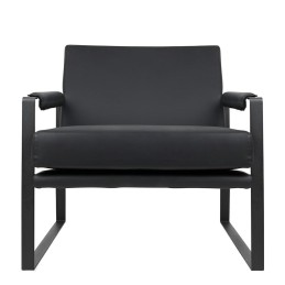 Fotel CAPITAN czarny PU