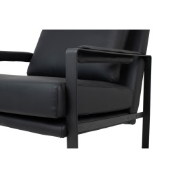 Fotel CAPITAN czarny PU