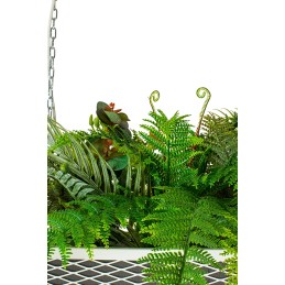 Lampa wisząca / kwietnik SEMIRA 100 INDUSTRIAL biała