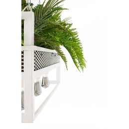 Lampa wisząca / kwietnik SEMIRA 100 INDUSTRIAL biała