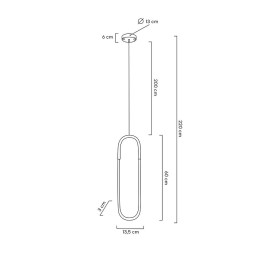 MOOSEE lampa wisząca PUZO S złota