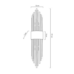 MOOSEE lampa ścienna AMANDA złota