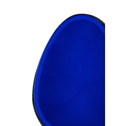 Fotel OVALIA BLACK niebieski