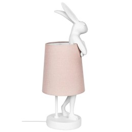 KARE lampa stołowa RABBIT biała / różowa