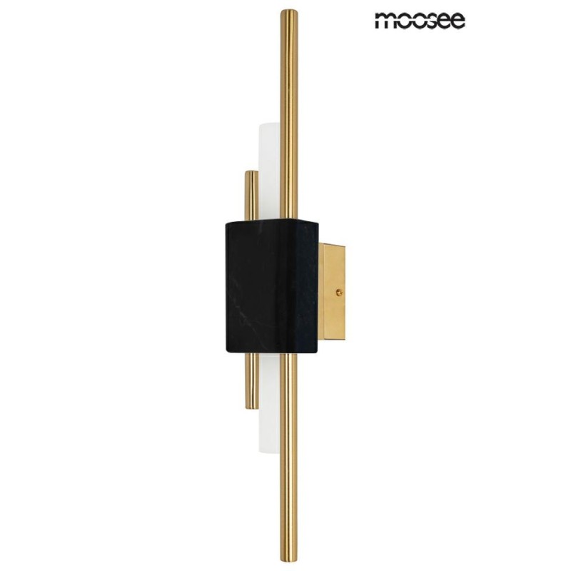 MOOSEE lampa ścienna EVANS czarna / złota
