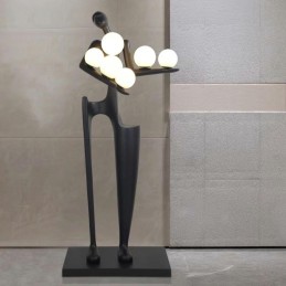 MOOSEE lampa podłogowa HUMAN DREAMER czarna