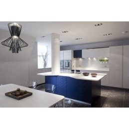 Lampa wisząca STRAW szara - stal węglowa