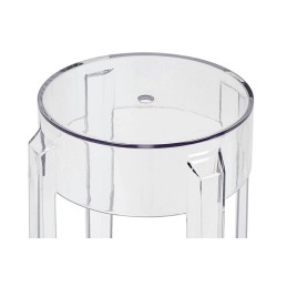 Krzesło barowe CHARLES 65 transparentne - poliwęglan