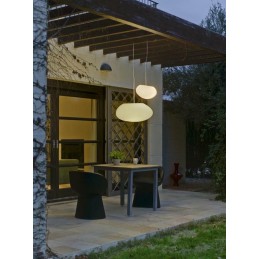 NEW GARDEN lampa wisząca PETRA 60 HANG biała