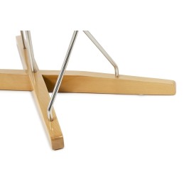 Fotel BIRD biały - włókno szklane, drewno, metal