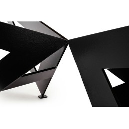 Stół rozkładany AXEL 260-340 dębowy - drewno naturalne, metal