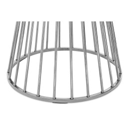 Stół GLAM MARBLE 110 - MDF, chromowana podstawa