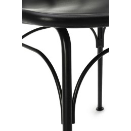 Krzesło CASTERIA czarne - polipropylen