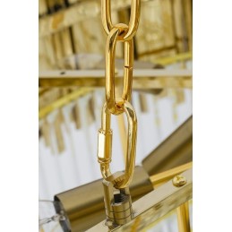 Lampa wisząca IMPERIAL GOLD 80 - stal, kryształ