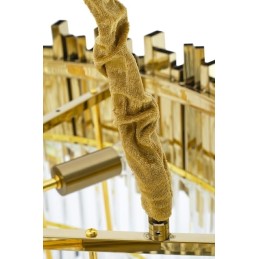 Lampa wisząca IMPERIAL GOLD 80 - stal, kryształ