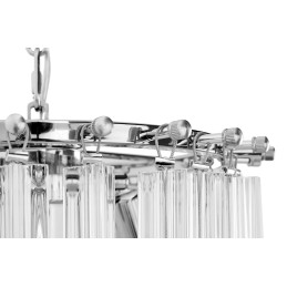 Lampa wisząca MURANO L chrom - szkło, metal