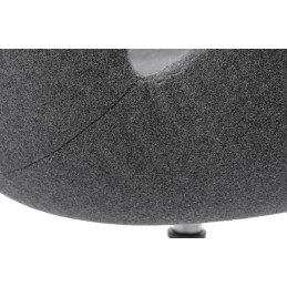 Fotel SWAN WOOL PREMIUM szary - wełna, podstawa stal