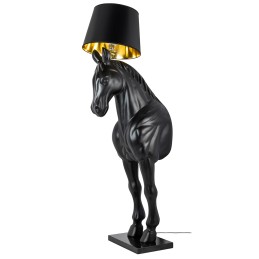 Lampa podłogowa KOŃ HORSE STAND M czarna - włókno szklane
