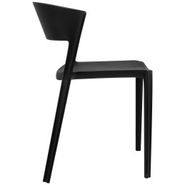 Krzesło JASPER czarne - polipropylen
