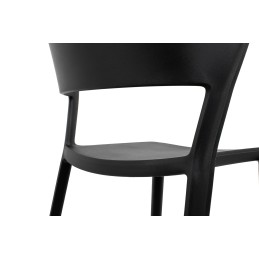 Krzesło JASPER czarne - polipropylen