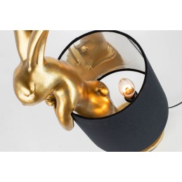 KARE lampa stołowa RABBIT złota / czarna