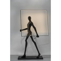 Lampa podłogowa HUMAN SQUARE włókno szklane