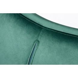 Fotel EGG SZEROKI VELVET ciemny zielony. 18 - welur, podstawa stal