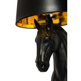 Lampa podłogowa KOŃ HORSE STAND S czarna - włókno szklane