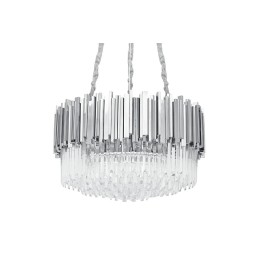 Lampa wisząca IMPERIAL SILVER 60 - stal, kryształ