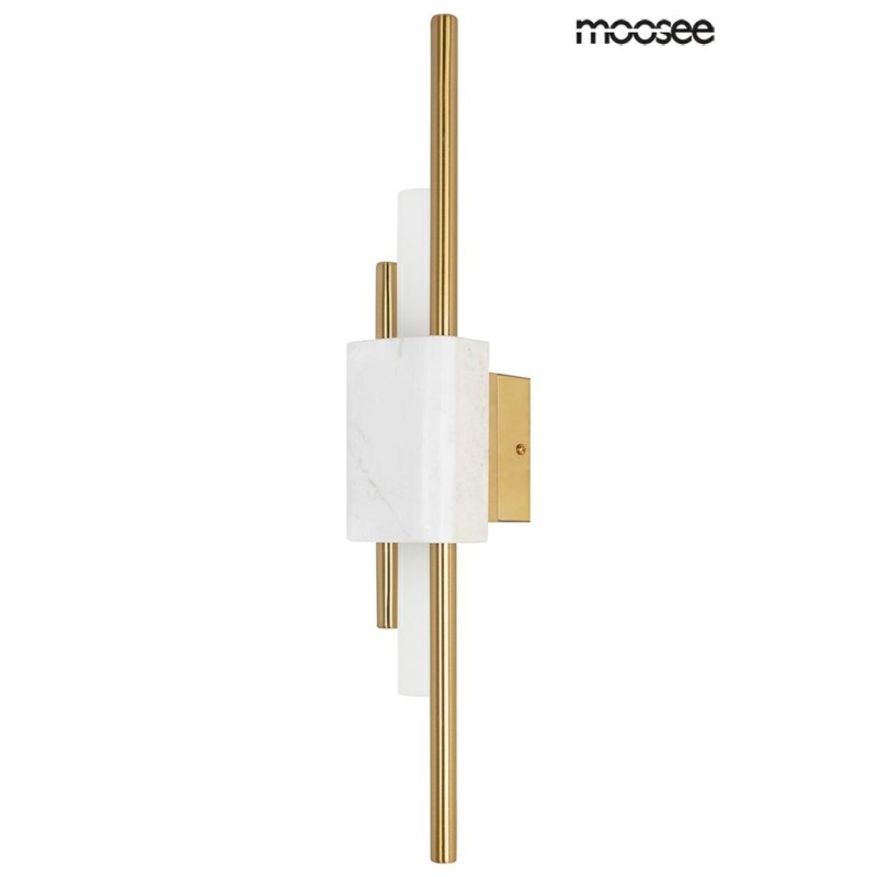 MOOSEE lampa ścienna EVANS biała / złota