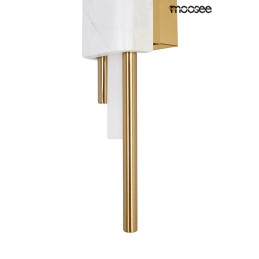 MOOSEE lampa ścienna EVANS biała / złota