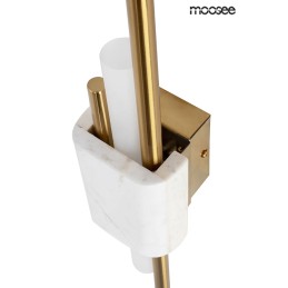MOOSEE lampa ścienna EVANS biała / złota