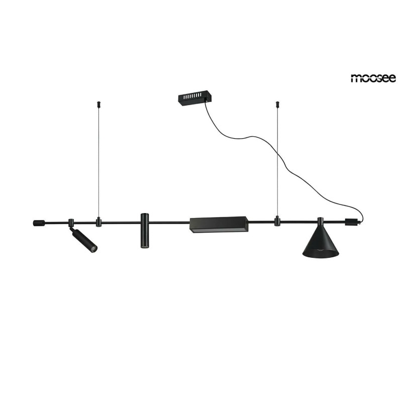 MOOSEE lampa wisząca TECHNICS czarna