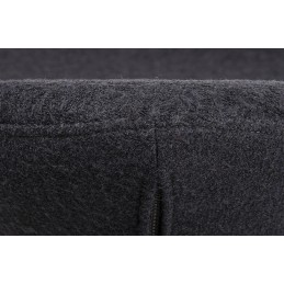 Podnóżek EGG SZEROKI ciemny szary 27 - wełna, stal