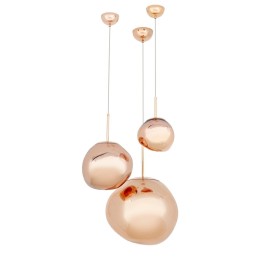 Lampa wisząca FUSION 30 miedziana - akryl