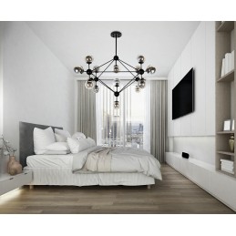 MOOSEE lampa wisząca ASTRIFERO 15 czarna