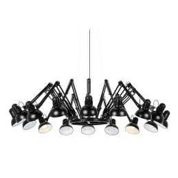 Lampa wisząca RAGNO 16 czarna - aluminium