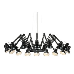 Lampa wisząca RAGNO 16 czarna - aluminium