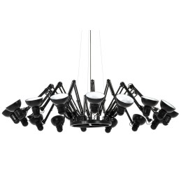 Lampa wisząca RAGNO 16 czarna - aluminium