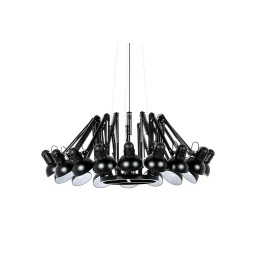 Lampa wisząca RAGNO 16 czarna - aluminium