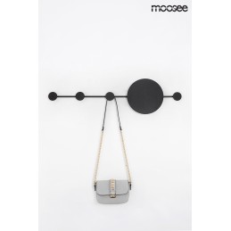 MOOSEE lampa ścienna SHADOW HANG z wieszakiem czarna
