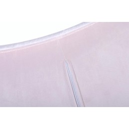 Fotel EGG SZEROKI VELVET jasny róż.30 - welur, podstawa stal