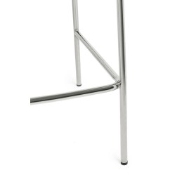 Krzesło barowe MARGO 65 czarny - welur, podstawa chromowana