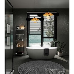 MOOSEE lampa wisząca STING RAY 40 czarna / złota